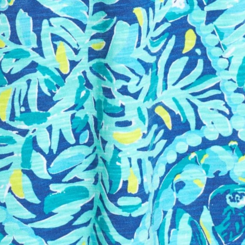 *Lilly Pulitzer Del Lago Tunic Dress Indigo Midnight Cove Womens Medium - Picture 13 of 13